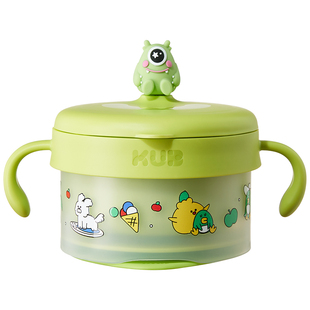 KUB可优比宝宝注水碗保温碗婴儿碗儿童餐具婴儿PPSU不锈钢辅食碗