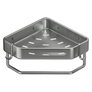 浴室三角架卫生间厕所洗澡间淋浴房墙上转角置物架收纳架子免打孔