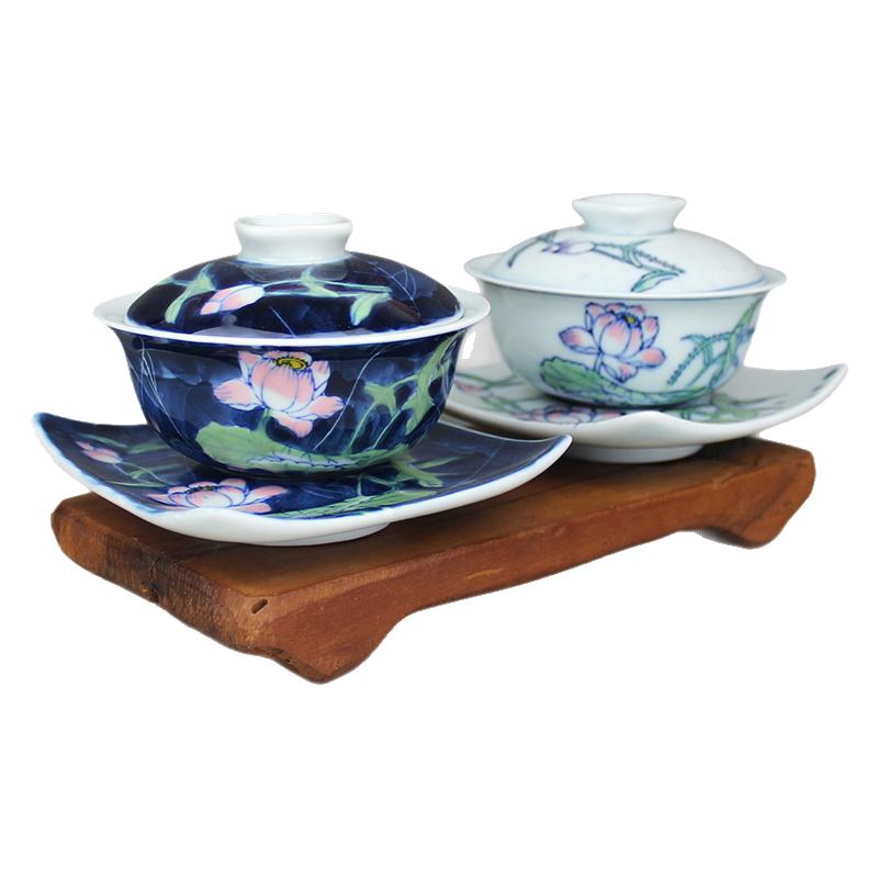 手绘三才功夫茶具贵和祥陶瓷传统