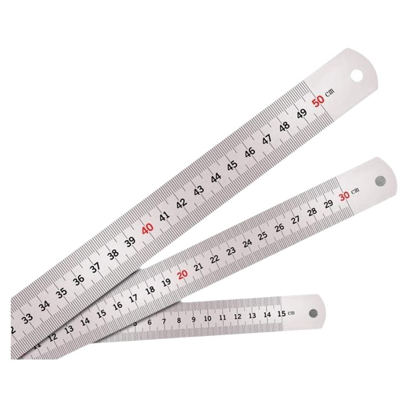 钢尺硬15刚板尺60铁尺1米加厚高精度不锈钢直尺精准30/50cm长尺子