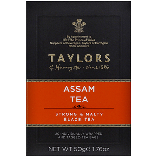 英国进口Taylors茶泰勒英式阿萨姆红茶茶包奶茶店专用做柠檬红茶