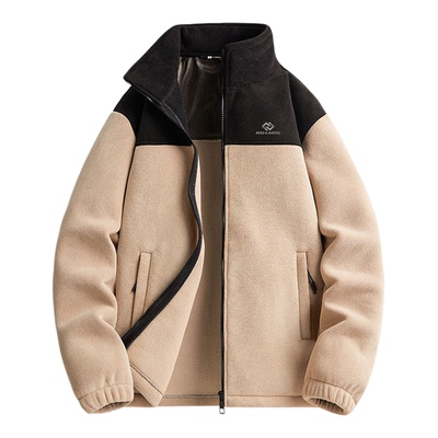 迈高途摇粒绒外套男女款秋冬季保暖冲锋衣内搭加大码加厚抓绒衣