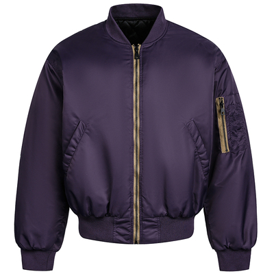 原创美式复古飞行员棒球服棉衣潮