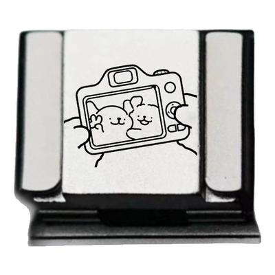 适用富士/佳能/尼康/索尼相机金热靴盖快门定制