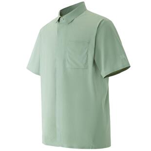KOLON SPORT可隆短袖衬衫接触凉感防泼水男ECONYL防晒衬衫上衣
