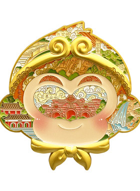 连云港花果山西游孙悟空金属锌合金冰箱贴文创礼物旅游纪念品磁吸