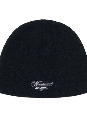 NOMANUAL BOUCLE BEANIE - 黑色 MUSINSA韩国官网直邮进口