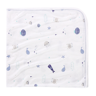 Aengbay包单新生婴儿夏季薄款小被子包被盖巾抱被单层超薄包巾夏