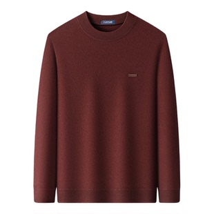 [羊绒羊毛衫]梦特娇男士红色本命年衣服男装2026年新款马年毛衣J