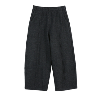 CLOUDSPACE【云暖裤】藏肉松紧腰加绒九分阔腿裤2025冬季休闲裤女