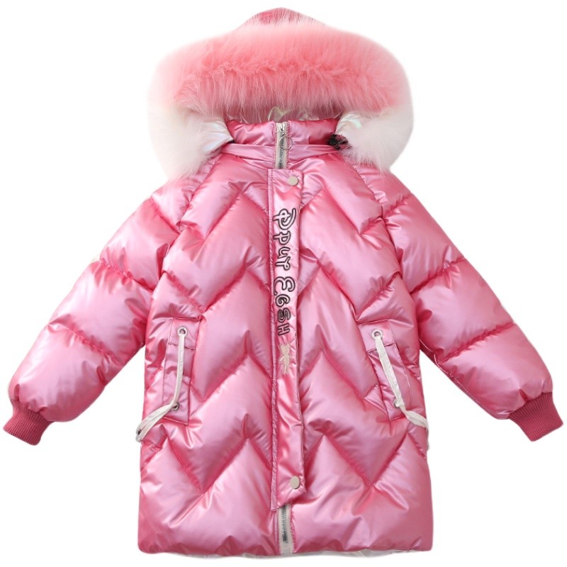 女童加厚加绒冬季防风抗寒棉服