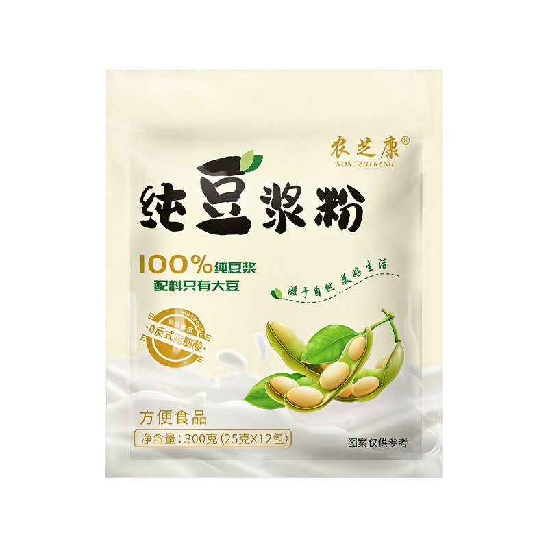 农芝康纯豆浆粉无糖原味无添加健身孕妇高蛋白营养早餐官方旗舰店