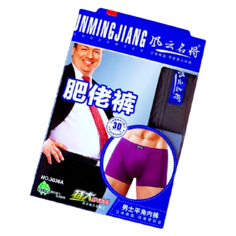 莫代尔2条盒装肥佬胖子内裤透气