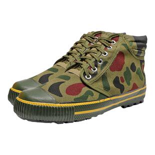 3517高帮男解放鞋防滑耐磨黄球胶鞋民工工地劳动劳保鞋高腰军训鞋