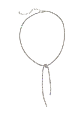 合金材质蝴蝶结项链女