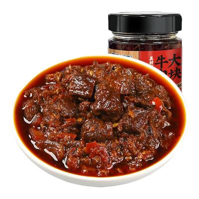 蒙都赤峰大块香辣牛肉酱拌饭酱