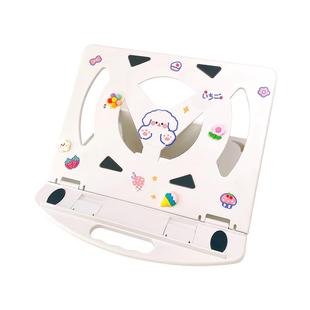 可爱笔记本电脑支架托架学生宿舍桌面办公可升降增高立式悬空底座便携式手提折叠可旋转散热支撑调节颈椎架子