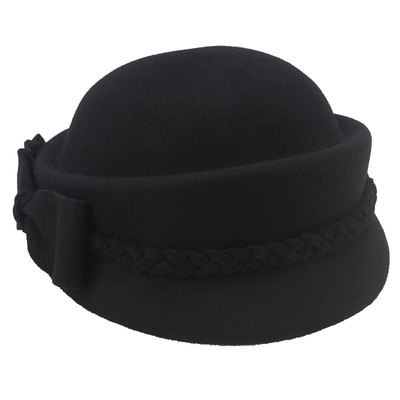 帽子纯羊毛优雅时尚定型休闲百搭