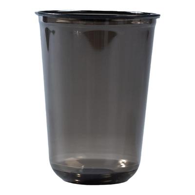 一次性胖胖杯黑色pet冷饮杯高透加厚咖啡杯奶茶啵啵杯外卖打包杯