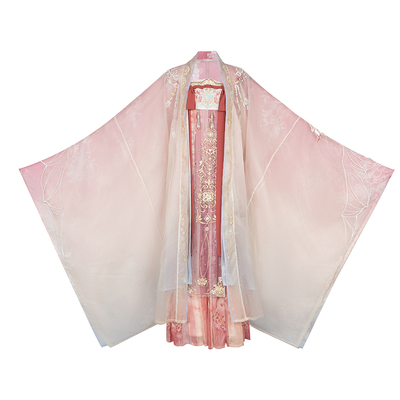 玉术原创汉服女【白玉宝珠】唐制公主大袖衫重工刺绣春夏款诃子裙