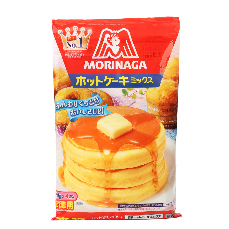 上海现货日本原装森永松饼粉宝宝辅食华夫饼粉150gx4袋27年11月