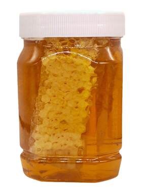 蜂巢蜜500g蜂巢蜜嚼着吃土蜂蜜纯正天然农家自产蜂窝蜜采百花蜜花