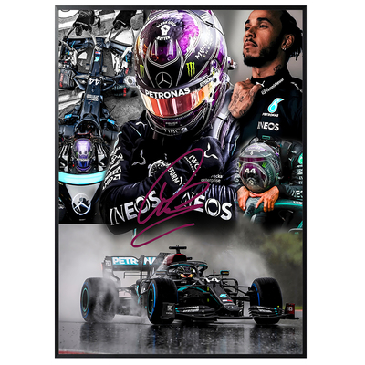 F1赛车手挂画勒克莱尔汉密尔顿