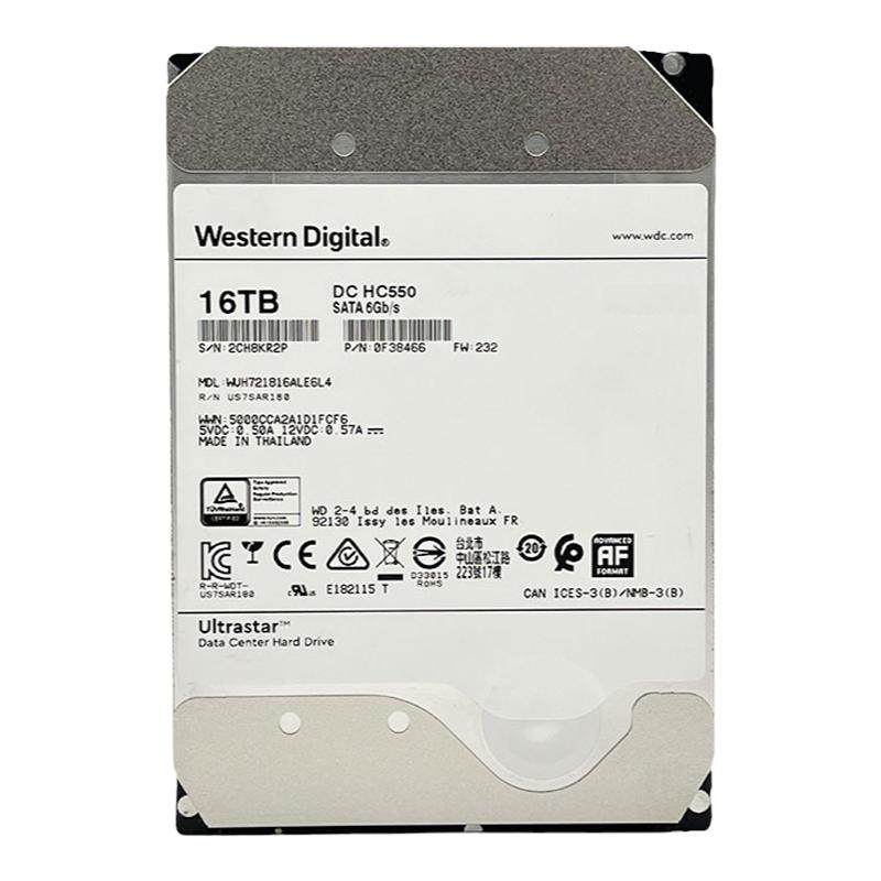 西数16T企业级硬盘 WD16TB监控录像机NAS储存阵列16t台式机械硬盘