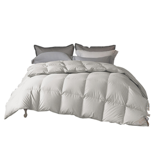 百思寒95白鸭绒羽绒被子被芯夏春秋被鸭绒被冬被加厚抗菌高端结婚