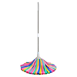 鹿皮拖把家用一拖净拖布强吸水无水印麂皮墩布布条圆头老式地拖头