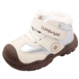 炜俊亿足儿童雪地靴冬季加绒男童鞋子儿童运动鞋机能宝宝棉鞋女童