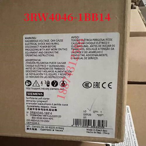 议价3RW4046-1BB14 西门子SIRIUS软起动器S380A 起动器3RW4046-1B