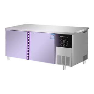 爱雪商用卧式保鲜工作台冰箱不锈钢大容量冷藏操作台冷柜厨房鲜柜