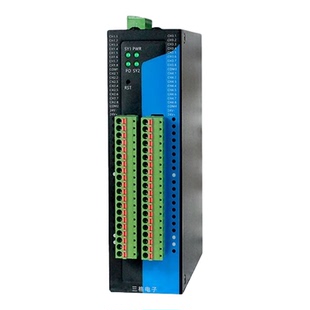 积木式远程IO模块PLC扩展模块ModbusTCP核心8/16/24/32路数据采集