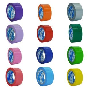 彩色封箱胶带批发打包透明胶彩色快递封口礼品包装鲜花捆扎亮色胶带宽48mm长80米