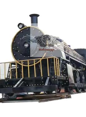 复古蒸汽景观艺术风大型落地摆件