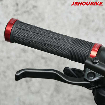 自行车把套单车把手双边锁死防滑减震橡胶通用儿童折叠山地车握把