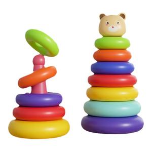 儿童益智彩虹塔套圈圈早教益智玩具1一2周岁半婴儿宝宝叠叠乐套圈