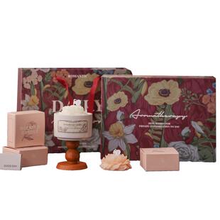 山茶花香薰蜡烛浪漫高级香氛礼盒助眠结婚订婚伴手礼送女生日礼物