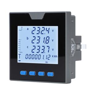 三相液晶多功能电力仪表 数显电流电压功率频率计量485通讯仪表