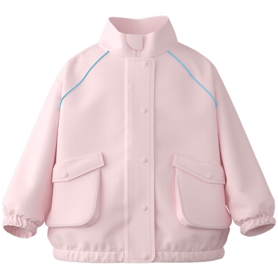 papa春季儿童外套户外运动防泼水