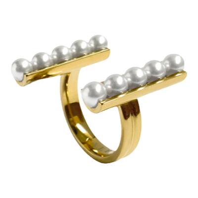 ALPJEWELRY施华洛珍珠开口戒指