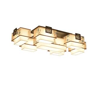 新中式吸顶灯套餐组合中国风复古客厅灯简约现代书房餐厅卧室灯具