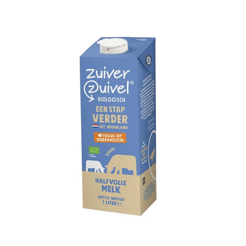 【27年5月】荷兰进口乐荷有机部分脱脂牛奶儿童成长高钙生牛乳1L