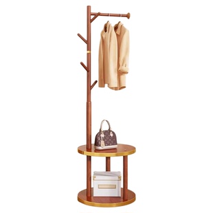 挂衣架实木结实落地式卧室门后不占空间的2025新款网红衣帽架轻奢