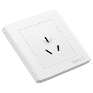 86型插座面板白色墙壁多孔五孔双控开关带USB家用暗装电源套装16a