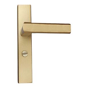 永佳福卫生间门锁卫浴单舌锁金色黑色铝合金浴室厕所门锁具通用型