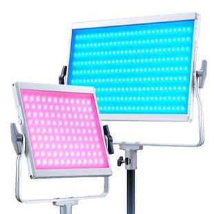 神牛LP系列平板补光灯摄影LP400/600/800/1200双色温RGB全彩舞蹈直播平板灯演播室灯影视婚庆面光灯LED常亮灯