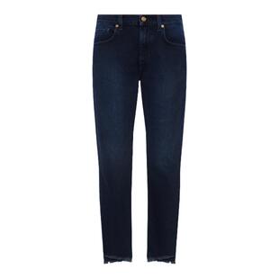 7 For All Mankind女春夏新款经典水洗九分直筒牛仔裤BOYFRIEND