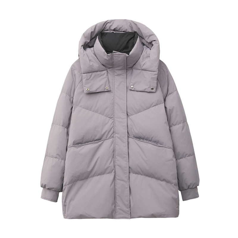 大码胖mm羽绒服女新款加厚防寒服